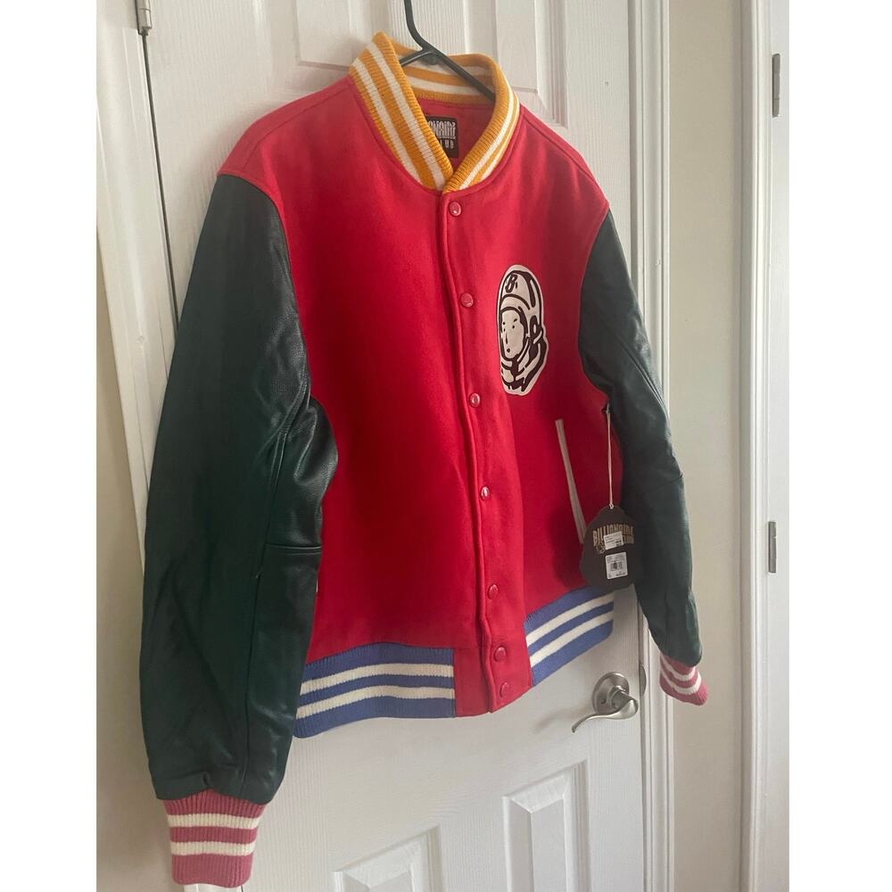BILLIONAIRE BOYS CLUB BBC LETTERMAN JACKET LOLLIPOP RED, C10